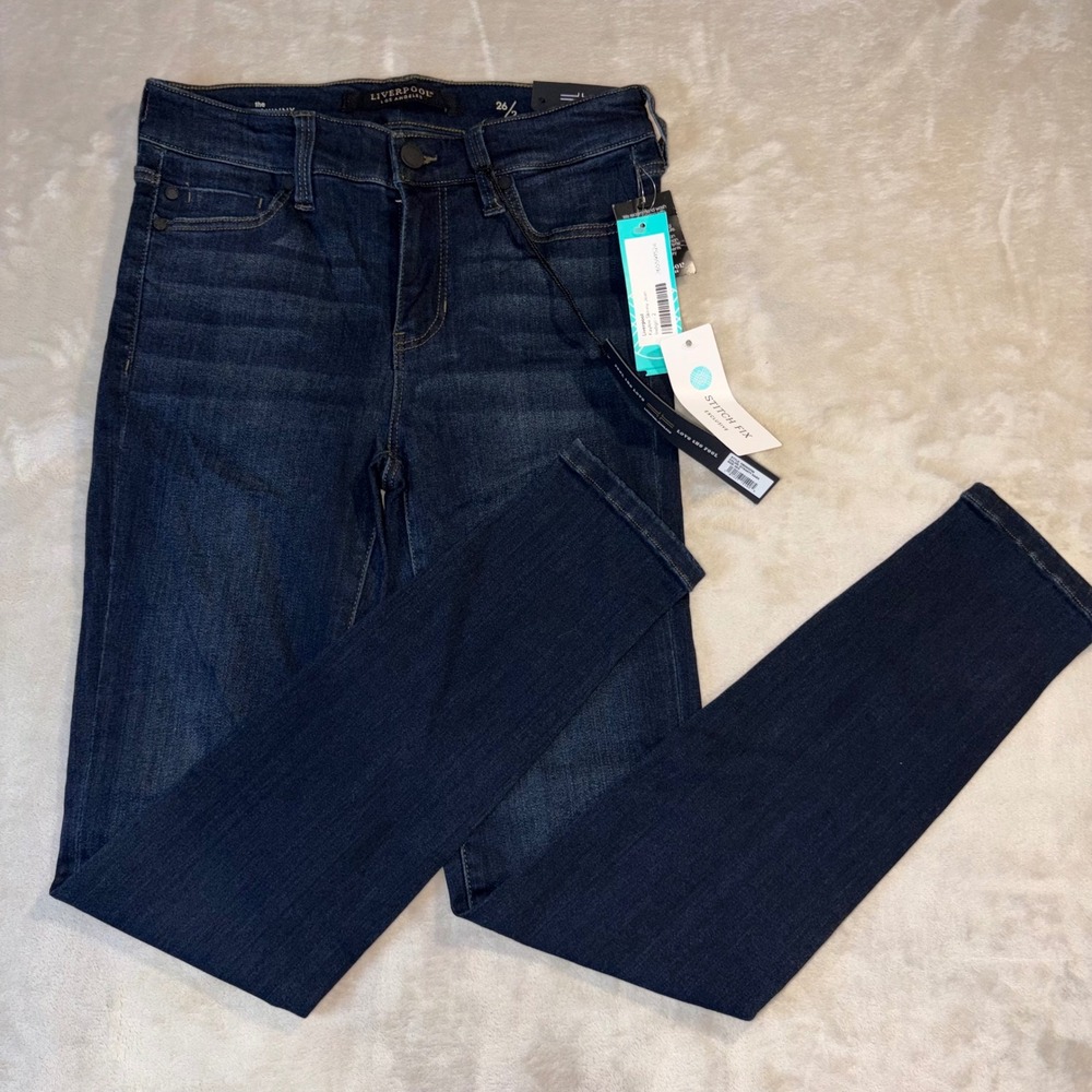 Liverpool Los Angeles Kaylee Ankle Skinny Jeans Indigo 26/2 NWT